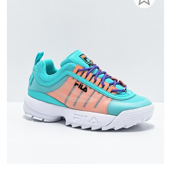 HOT Fila Shoes Fila Disruptor Turquoise Fila Shoes Fila Disruptor